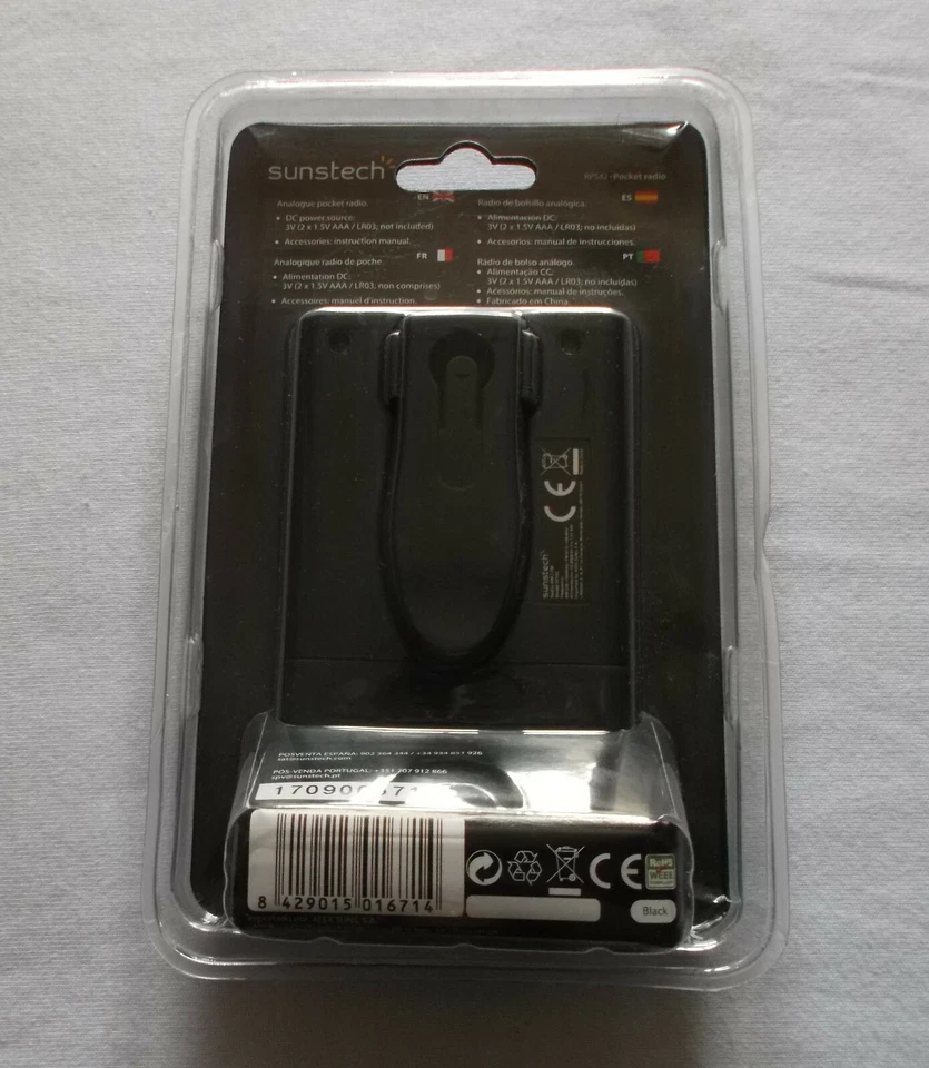 Radio de bolsillo analógica Sunstech RPS42 - Pocket radio - Imagen 2 de 2