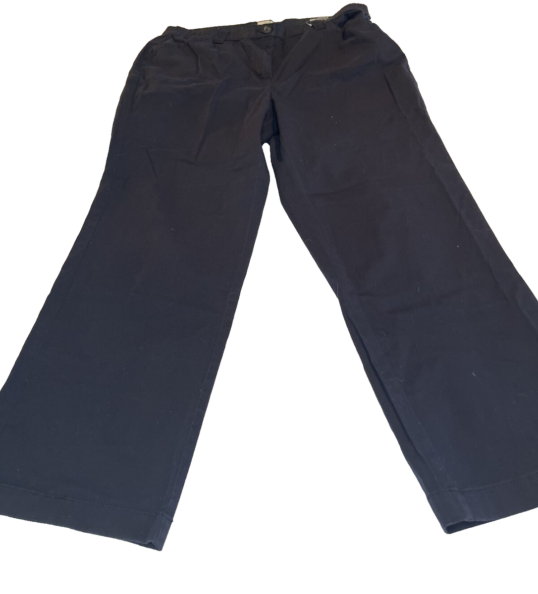 New LL Bean Women's 18w Regular Easy Stretch Many Blue Twill Pants