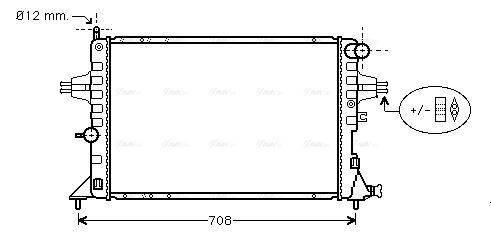 OLA2293 AVA Radiator FIT OPEL ASTRA (1998) 2.2