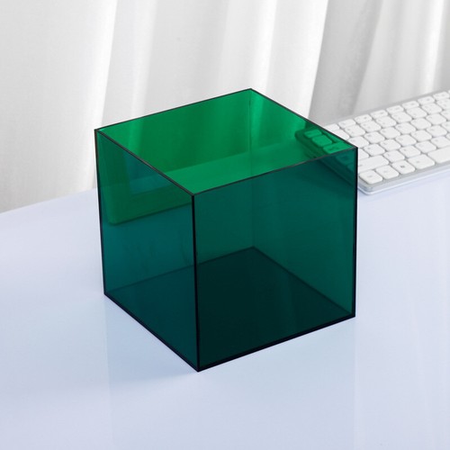 Cubo de acrílico colorido caja de exhibición figura decorativa soporte de exhibición accesorios para fotos - Imagen 14 de 26