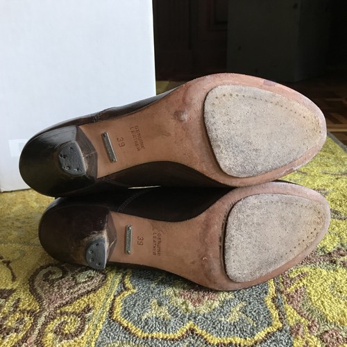 Diesel Western Leather Heeled Boots Lace Women’s 39 EU 8.5 US Anger Women Bitter - 第 3/4 張圖片