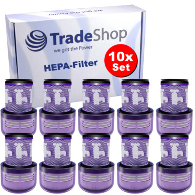 10x Filter für Dyson V12, V12 Detect Slim Absolute, V12 Detect Slim Staubsauger