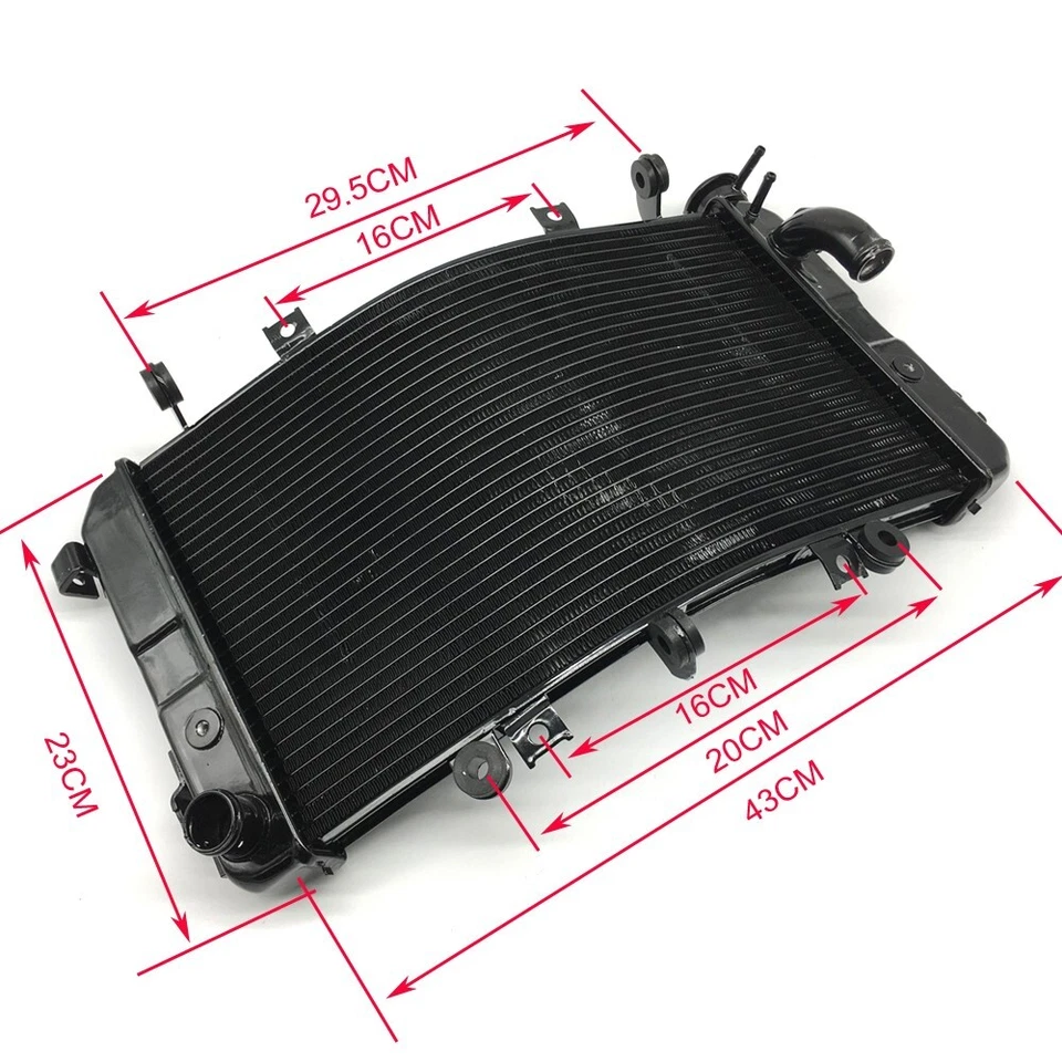 适用于铃木 B-King GSX1300BK 2008 - 2011 2012 2013 铝制发动机冷却散热器 — 第 4/4 张图片