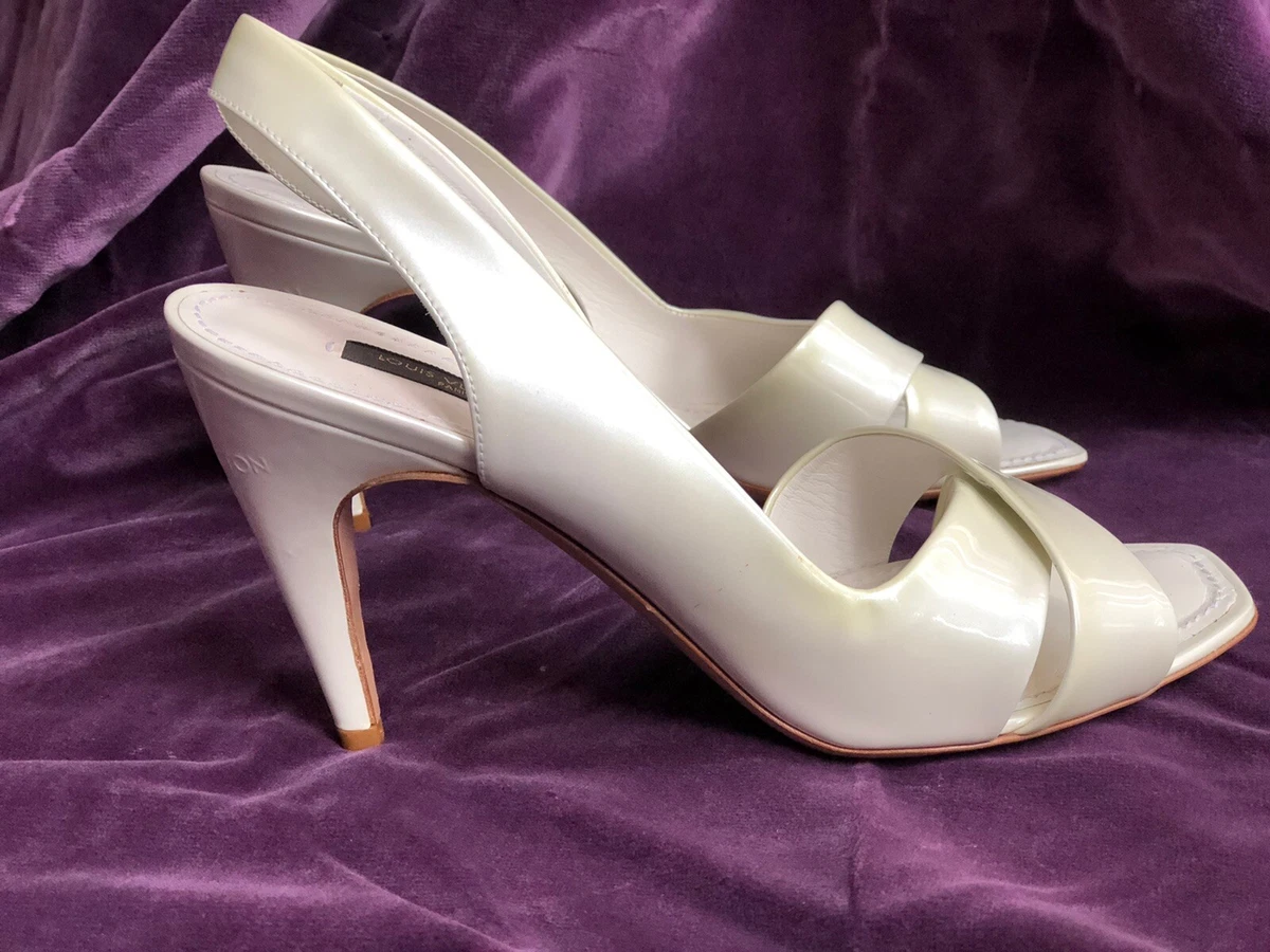 Louis vuitton heels white 2025