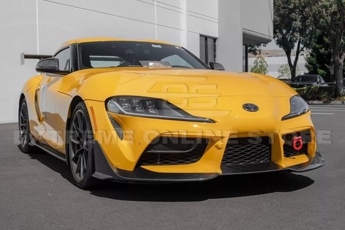 3 Pcs Bumper Lip Front Carbon Fiber Splitter For 20-Up Toyota GR Supra MK5 A91 - Picture 4 of 23