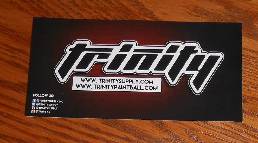 Trinity Paintball Sticker Original Promo Rectangle 6x3