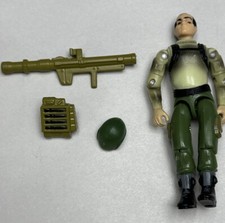 VINTAGE GI JOE SGT ZAP V1 BAZOOKA SOLDIER SERIES 14 1997 HELMET 100% COMPLETE
