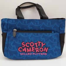 SCOTTY CAMERON CIRCLE T M&G PINK & BLUE DOG WAVE TOTE BAG