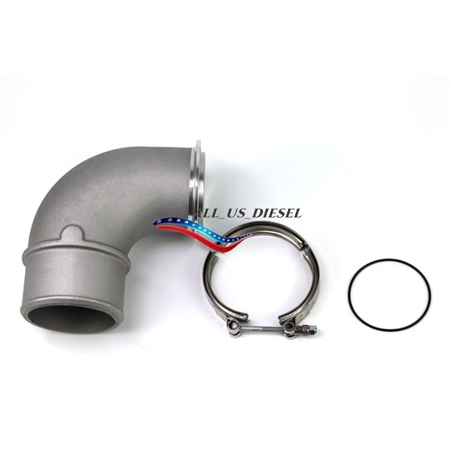 Turbo Elbow Flange Clamp 3682674 for Cummins ISX T6 Exhaust ISX Borg Warner S400 - Foto 3 di 6