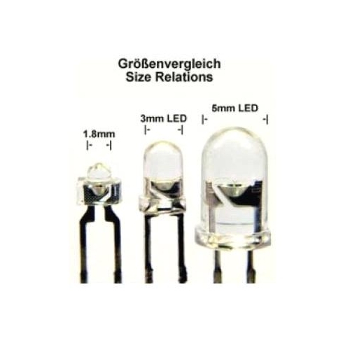 50 Superhelle CYAN TÜRKIS Leds 5mm 9000 mcd + Zubehör / Led - Bild 4 von 4