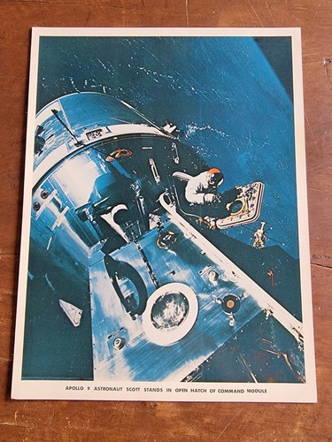 Historical Flight of Apollo 9 "Collectors Item" Color Pictures-Photos 1970's - Picture 7 of 10