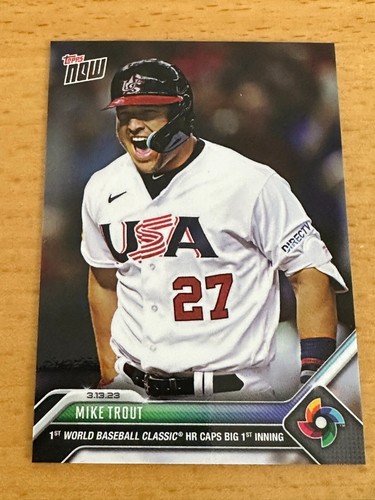 2023 Topps Now WBC-41 Mike Trout