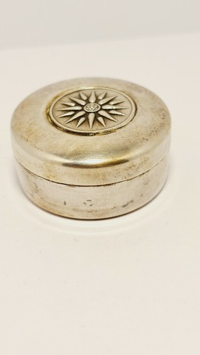 Vintage Sterling Silver Italian made Pillbox/ Snuffbox Rare! - Picture 10 of 11