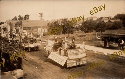 Postcard MN Frazee, Minnesota; Brown Shoes Parade Float, Frank Kiene RPPC Cm