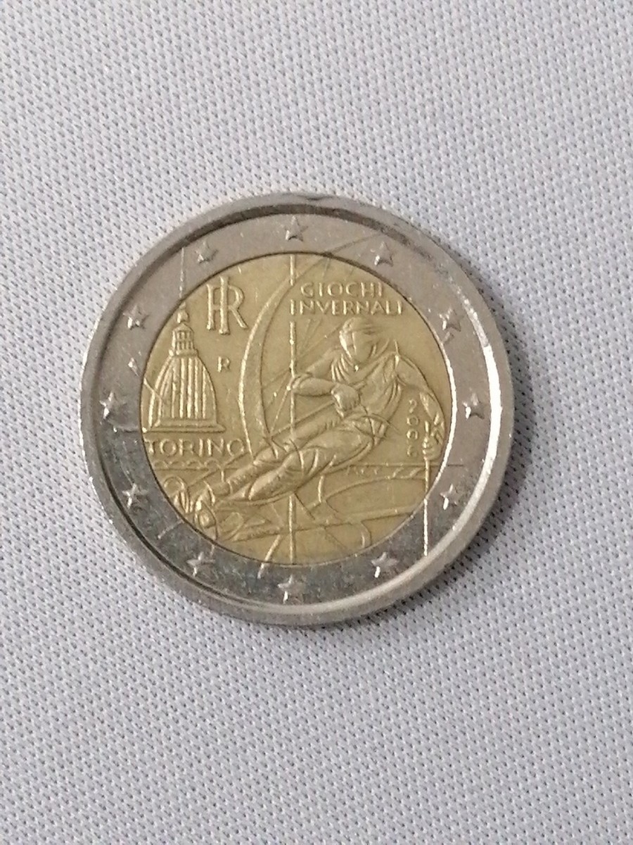 Pièce De 2 Euros Commémorative - Jeux Olympiques D'Hiver Turin 2006 'GIOCHI INVERNALI' - Italie