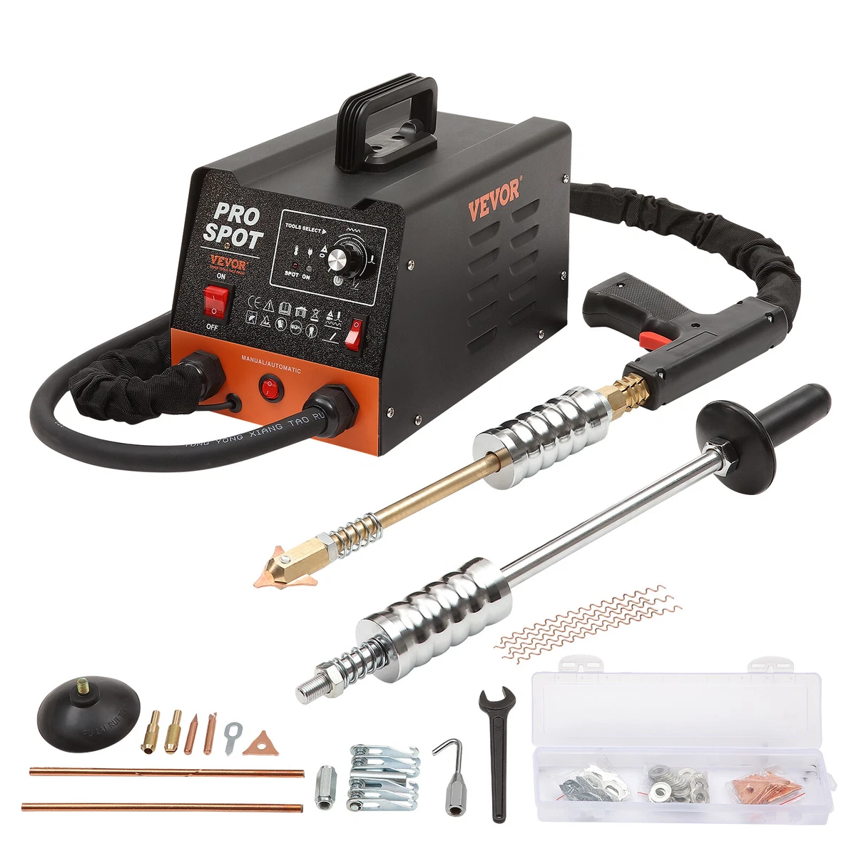 VEVOR Stud Welder Dent Repair Kit 3 KW Spot Welder Dent Puller 6