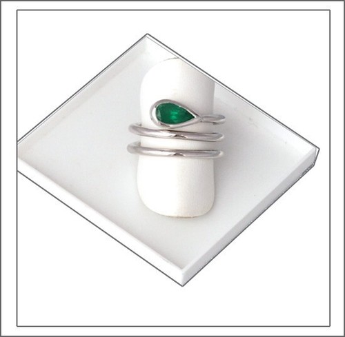 Außergewöhnlicher Smaragd Schlangen Ring in Weißgold -von Greenfire - Bild 5 von 12