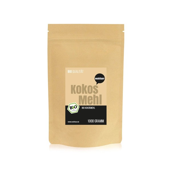 Wohltuer Bio Kokosmehl Glutenfrei Cholesterinfrei NäHrstoffreich 1000G-image