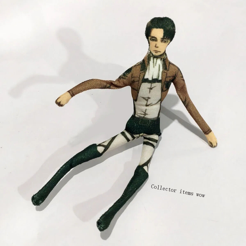 Attack On Titan Levi Ackerman Mikasa Figur Puppe drehbar Plüsch Eisendraht Puppe - Bild 5 von 8