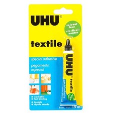 UHU Textile Fabric Material Cloth Bonding Hemming Repairing Glue Adhesive 19ml