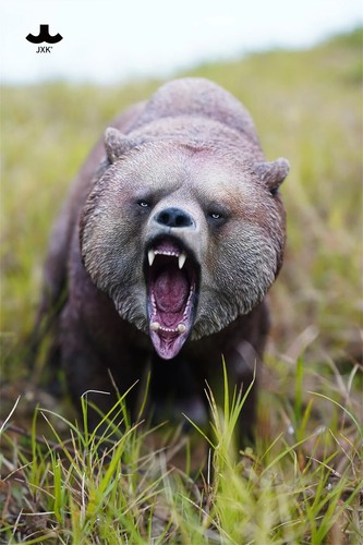 JXK 1/6 Big Brown Bear 2.0 Walking Model Realistic Wild Animal Decoration Toy - Picture 14 of 14