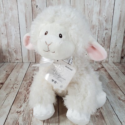 Aurora Baby Musical Wind Up White Sheep Lamb Plush Jesus