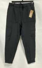 Eddie Bauer Women's Black Flexion Lined 2.0 Cargo Jogger Pants Petite Sz P2 NWT