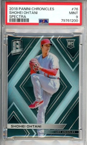 2018 Panini Chronicles #76 Shohei Ohtani Spectra Rookie PSA 9 - Angels