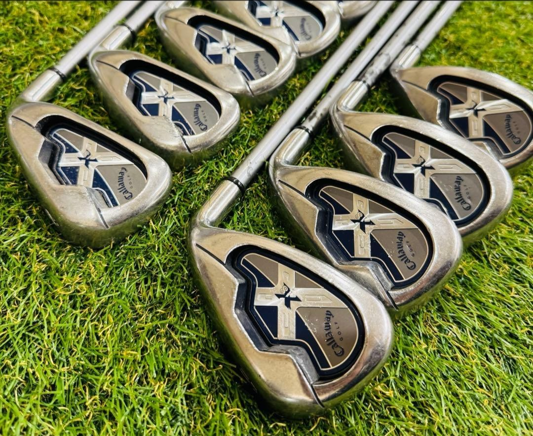 Callaway X-18 X18 Iron Set 9pcs 4-Pw,Aw,Sw Stiff Flex JV X SERIES
