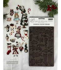 Redesign With Prima "Whimsical Holiday Dreams" Decor Mould, Alice In Wonderland 