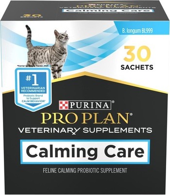 Calming Care Cat Supplements - 30 Count Box, Veterinary Formula for Stress Relie