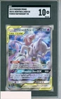 2019 POKEMON SM BLACK STAR PROMO #SM191 FULL ART/MEWTWO & MEW GX PSA SGC 10
