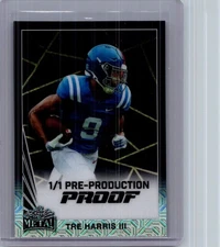 Tre Harris 2024 Leaf Football Collective 1/1 Pre Production Proof