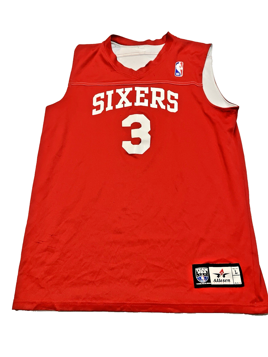 ウェア 90s Nike 76ERS Iverson UNIFORM Vintage Nike Boys Large Jersey 76ers Allen Iverson Philadelphia