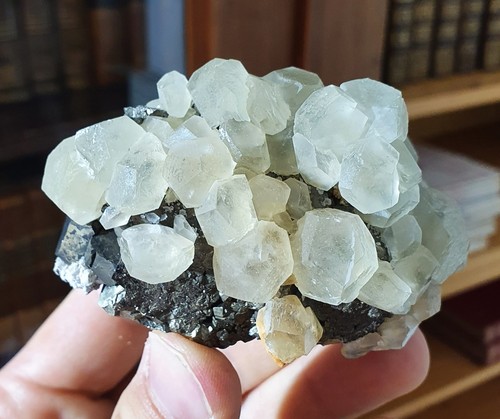 Calcite sur pyrite, Balya District, Balikesi Province, Turquie - Picture 4 of 10