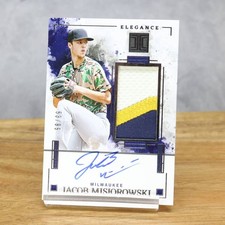 Jacob Misiorowski 2025 Panini Impeccable Elegance Jersey 53/99 Auto Baseball
