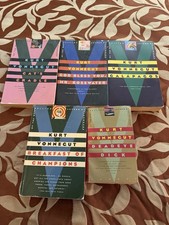 Kurt Vonnegut 5 Book Lot: Cat&rsquo;s Cradle, Breakfast Of Champions, Galapagos