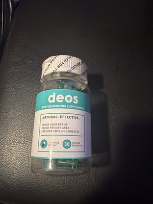 deos Body Deodorizing Supplement Capsules Mint Parsley Chlorophyll Vegan 30