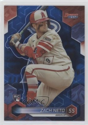 2023 Bowman's Best Blue Refractor 77/150 Zach Neto #8 Rookie RC 19b1
