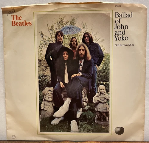 VG+ Rock 45 THE BEATLES Ballad Of John And Yoko APPLE WITH PICTURE SLEEVE