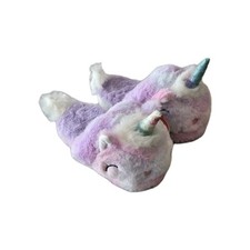 Wonder Nation Little Big Girl's Unicorn Scuff Slippers size 13-1