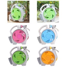 Garden Hose Reel Cart Heavy Duty Portable With Automatic Rewind And Steel Frame