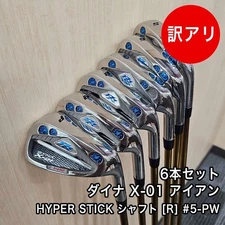 Used Item With Imperfections Dyna X-01 Iron 5 Pw Hyper Stick Shaft Flex R Set Of