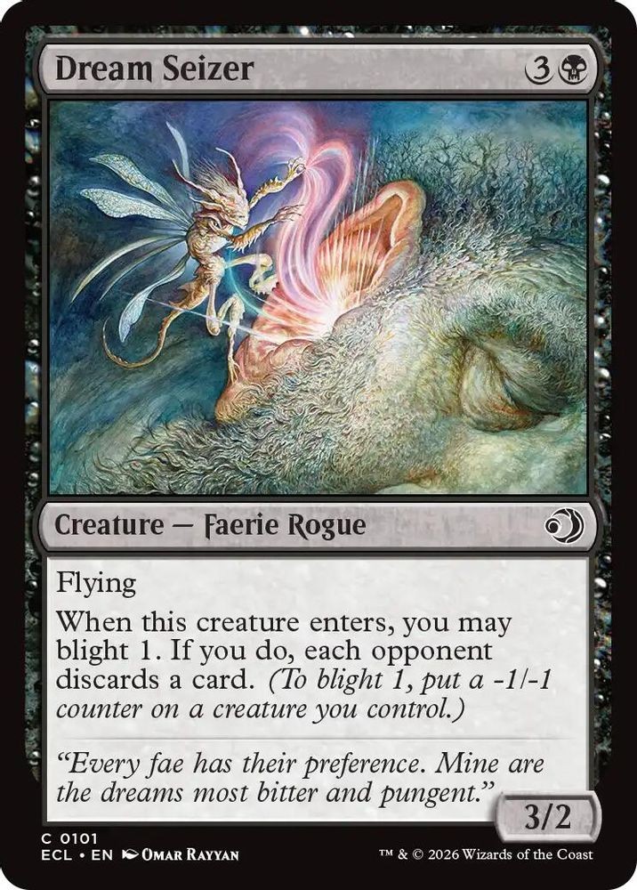 2026 Magic: The Gathering Lorwyn Eclipsed Dream Seizer (#101, Common, Near Mint)