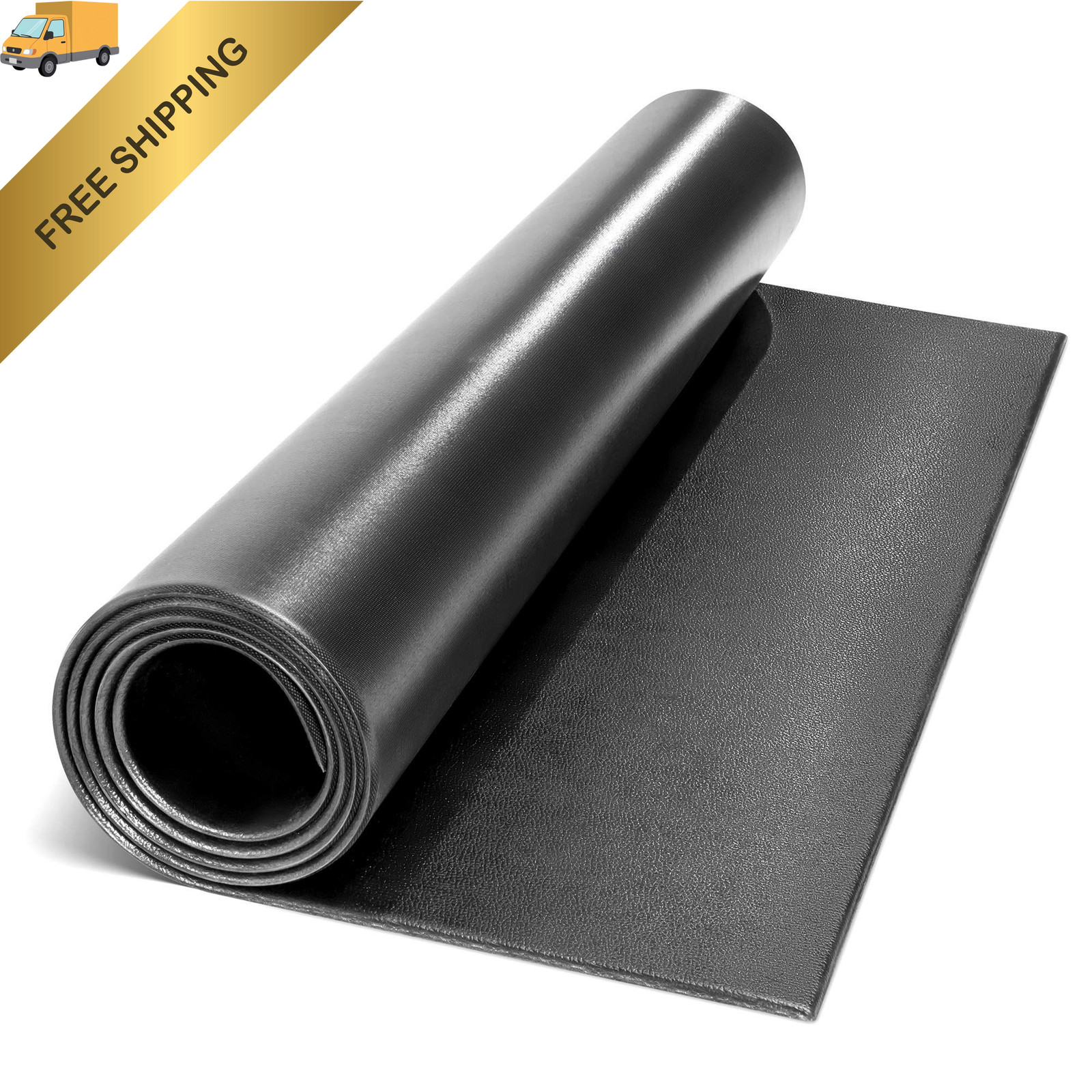 Marcy Fitness Equipment Mat and Floor Protector 78"L x 36"W x 0.3"Th, Black 