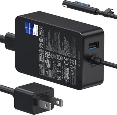 Microsoft Surface 65W Charger Pro 11/10/9/8/7/7+/6/5/4 /3/X Surface Go 1/2/3/4