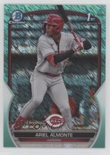 2023 Bowman Chrome Prospects Aqua Shimmer Refractor 87/125 Ariel Almonte 0nr3