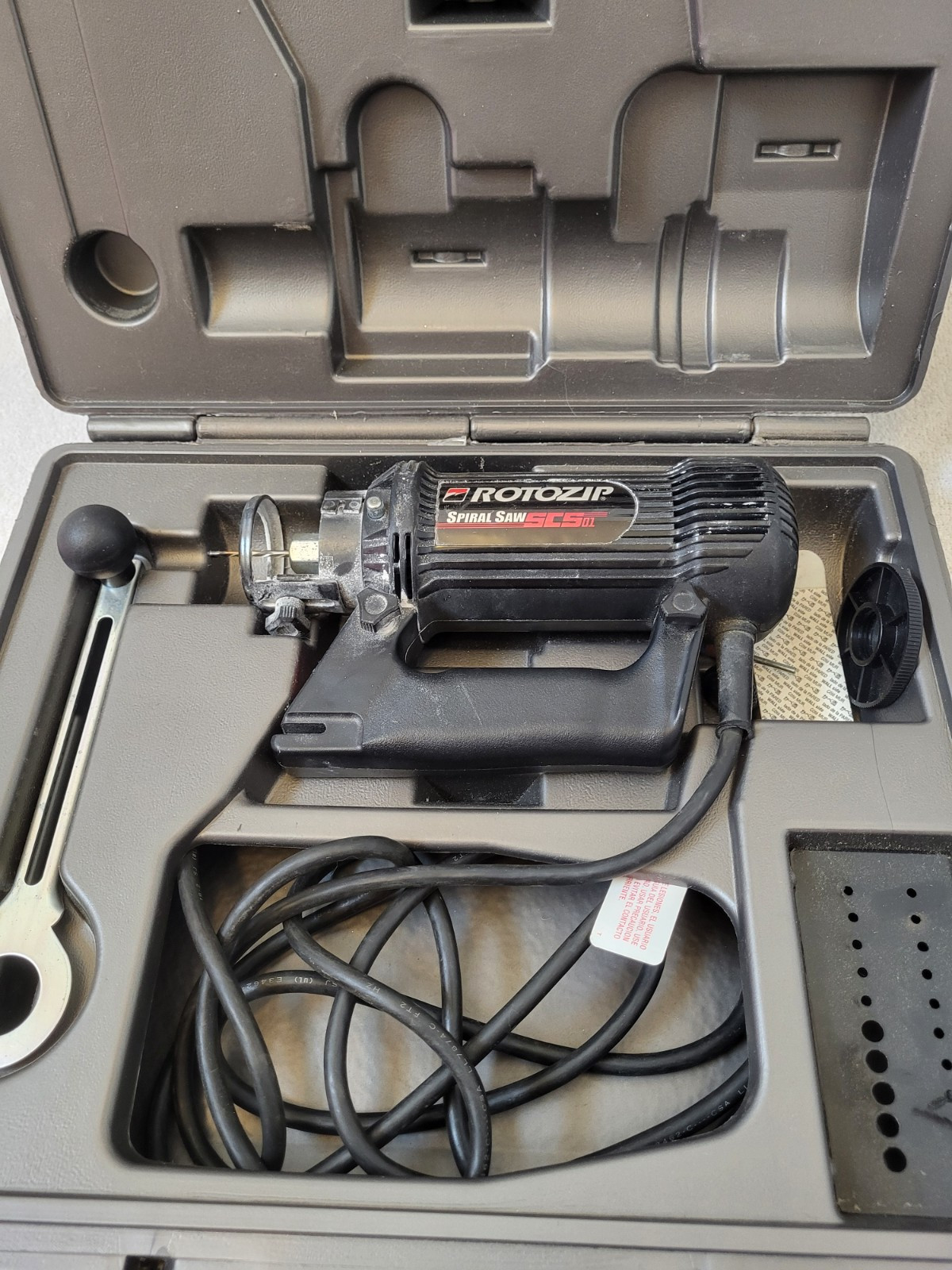 ROTOZIP SCS01 SPIRAL SAW & ACCESSORIES Tested And Working 