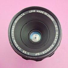 Minolta MC Macro Rokkor-QF 1:3.5 f=50 mm Macro Lens for SLR *SERVICED*. (refB.O)