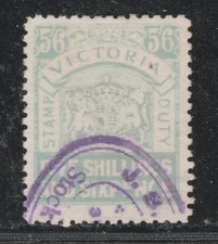 VICTORIA 1914 5/6 Pale Blue STAMP DUTY  BF 121